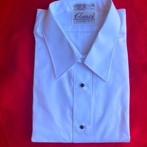 Brand new L-7 Classics tuxedo shirt white special occasions for men